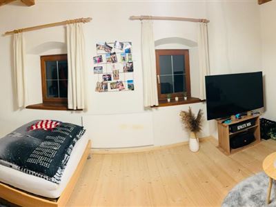 Double room, shower, toilet, terrace