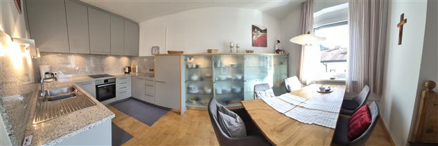Kitchen and dining area