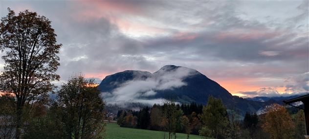 Abendstimmung Blick Richtung Innsbruck