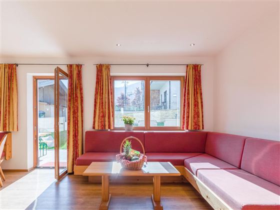 Apartment 1, Essbereich und Terrasse