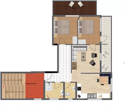 app Hase, plattegrond cq Grundriss