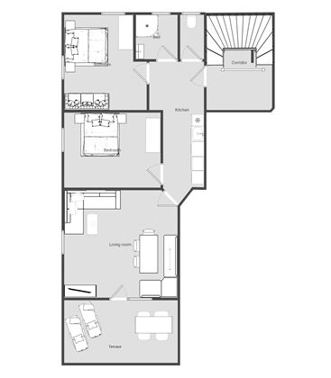Appartement 3/ 1 Doppelzimmer+1 Dreibettzimmer