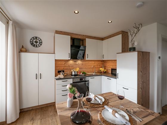 Appartement Hohe Salve / Küche, Essbereich