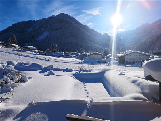 Ausblick vom Balkon im Winter 18