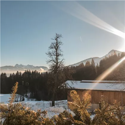 Balcony view in Winter