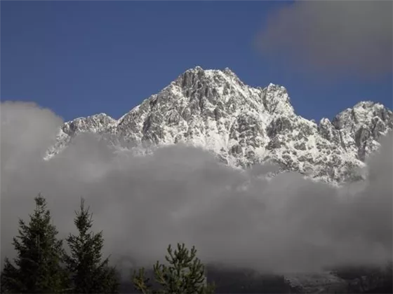 Ausblick vom Haus im Winter