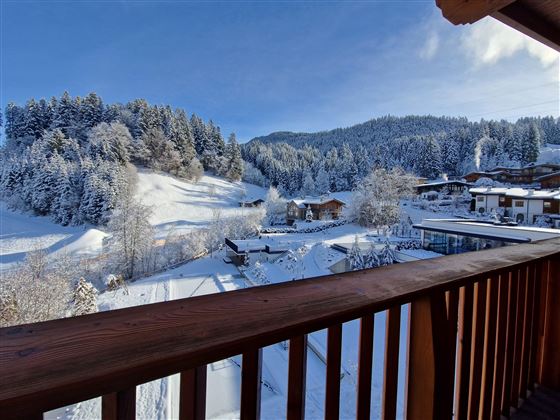 Ausblick zum Hartkaiser vom Balkon