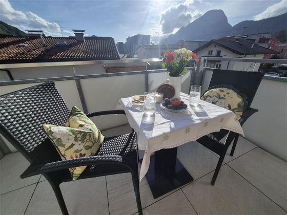 Balkon mit Blick auf den Pendling