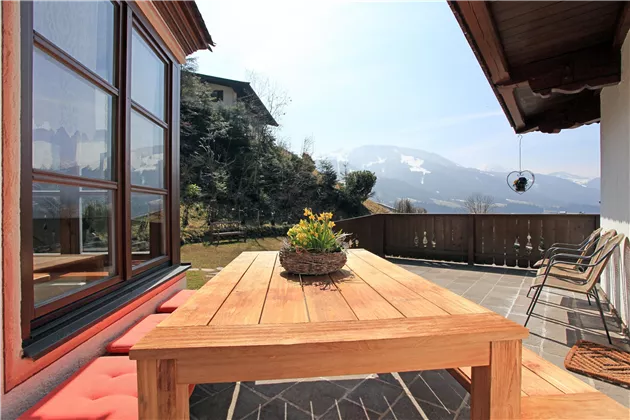 Blick aus dem Wohnzimmer