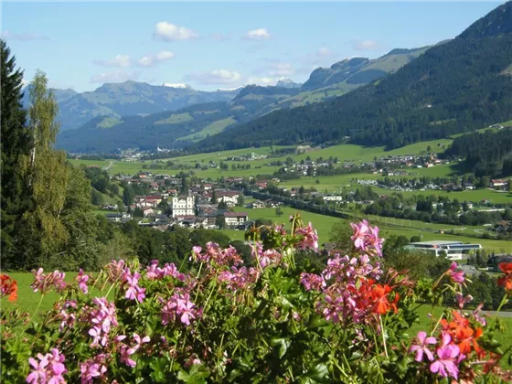 Blick vom Balkon auf Brixen