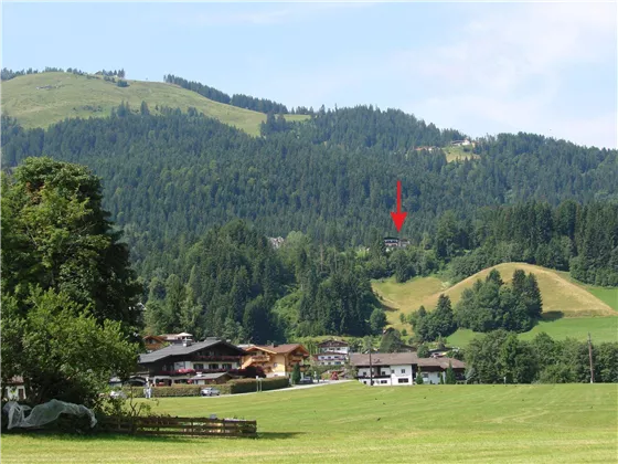 View from Ellmau to Haus Geigern