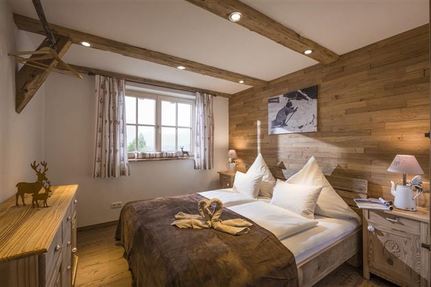 Chalet Alpenblick Schlafzimmer1