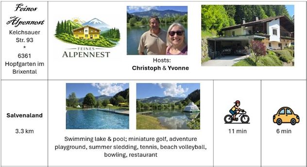 Een uitnodigend vakantiehuis in de Alpen met een prachtige landschap achtergrond. Het biedt activiteiten zoals zwemmen, minigolf en bowlen in de buurt.
