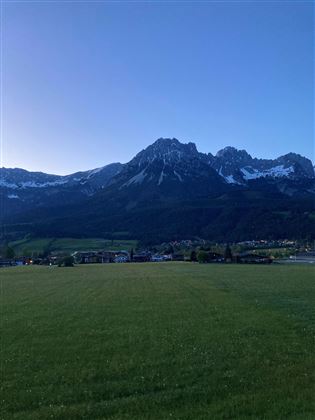 Der Ausblick am frühen Morgen