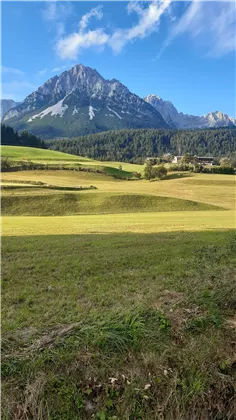 Der Hof liegt am Fuß des Wilden Kaisers...