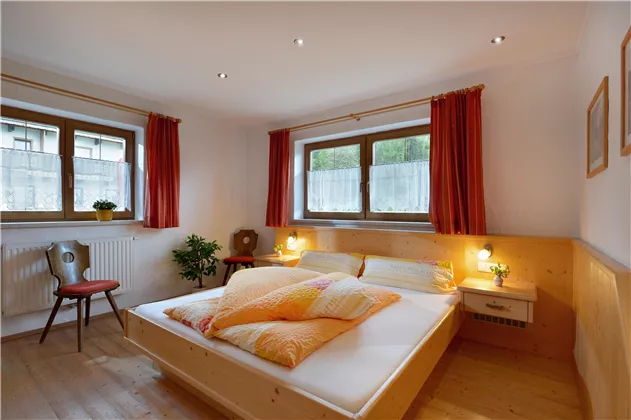 Ferienwohnung Hinterstein Schlafzimmer