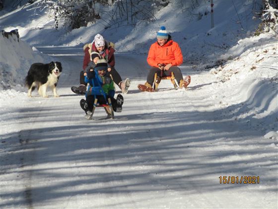 Freude im Schnee