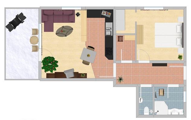 Grundriss Appartment
