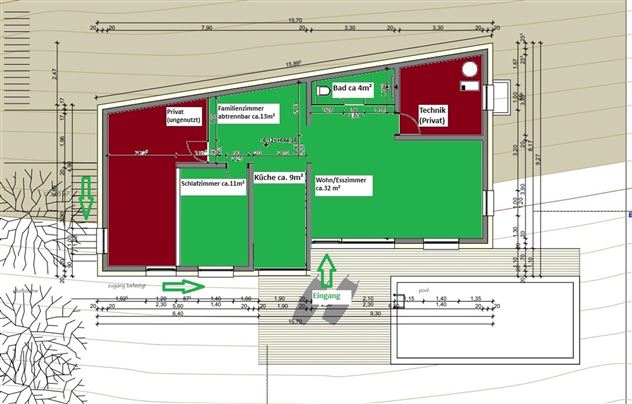 Grundriss Ferienwohnung