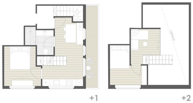 Bergnest oas. Grundriss