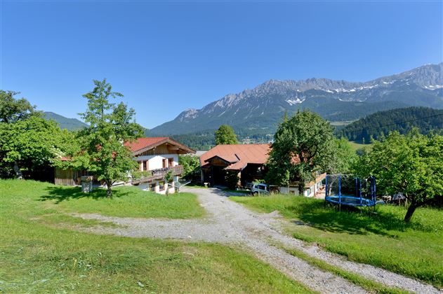 Haus mit Blick zum Wilden Kaiser