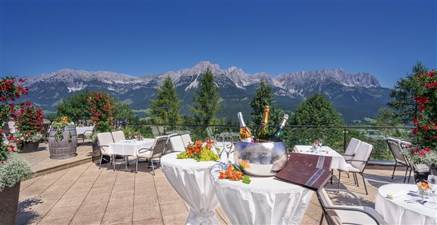 Hotel Kaiserhof Ellmau Panorama-Terrasse