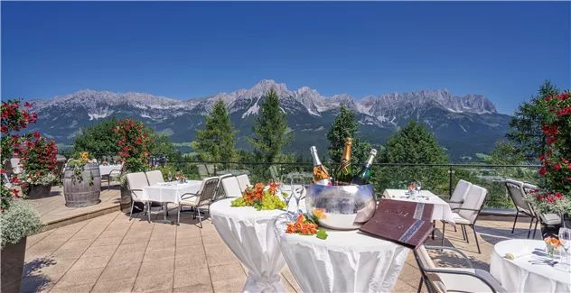 Hotel Kaiserhof Ellmau Panorama-Terrasse