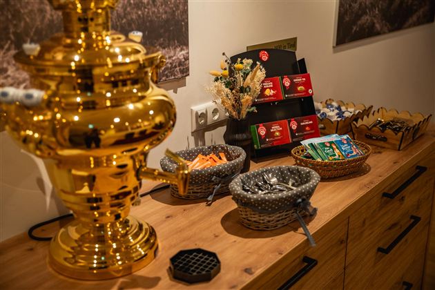 Kostenlose Kaffee- und Teebar - 24h für Sie geöffnet.