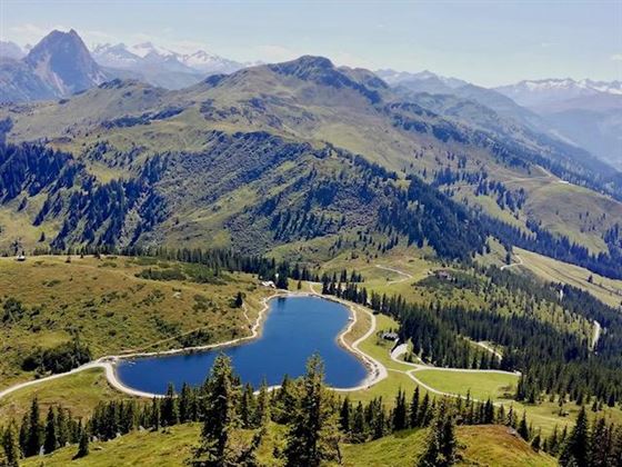 Kreuzjöchelsee vom Gampenkogel aus