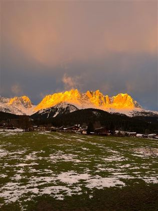 Nordlichter am Wilden Kaiser, ohne Fake