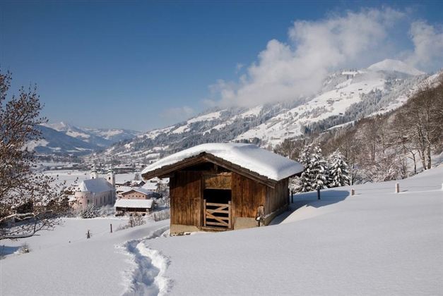 Ortsansicht Brixen im Winter