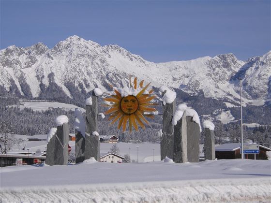 Ortseinfahrt Söll