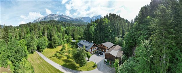 Panorama Beim Talschuster mit Wildem Kaiser