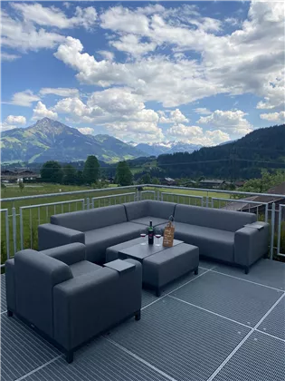 Panorama Terrasse Kaiser Alps