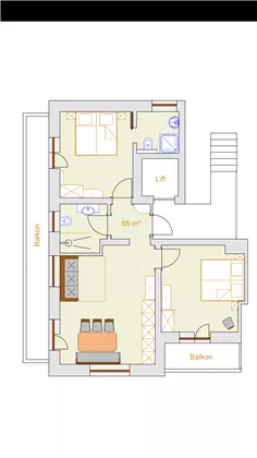 Plan Appartement Hohe Salve ab Juli 2019