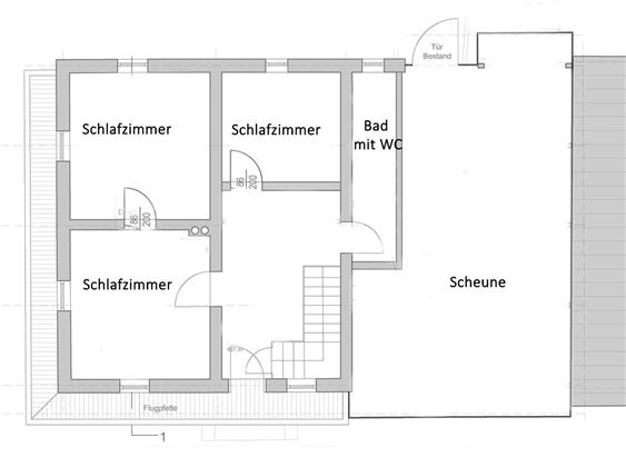 Plan Obergeschoss