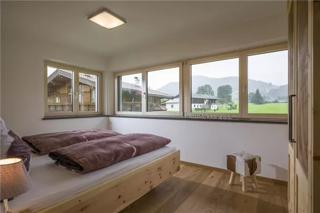 Schlafzimmer mit Blick