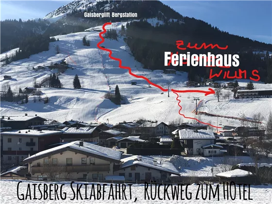 Skiabfahrt Gaisberg und zurück zum Hotel Willms