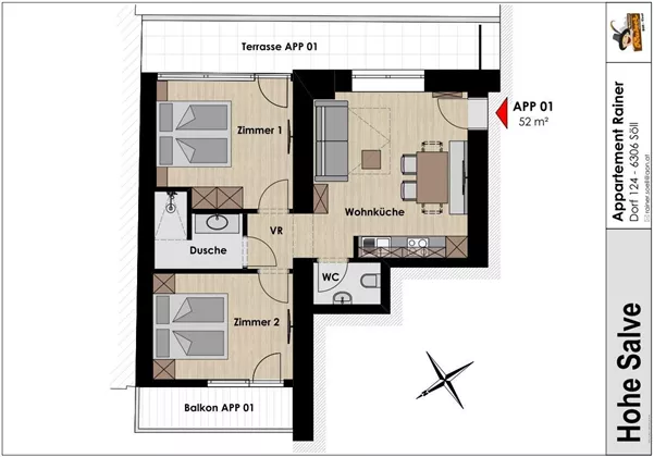 Söll_Apartment Rainer_Wilder Kaiser