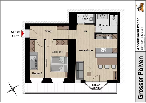 Söll_Apartment Rainer_Wilder Kaiser