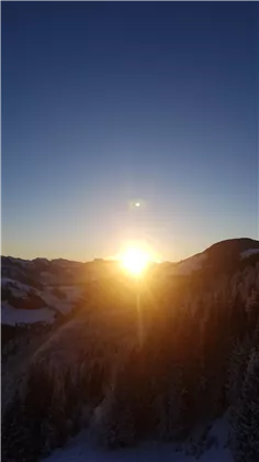 Sonnenaufgang in der Hartkaisergondel