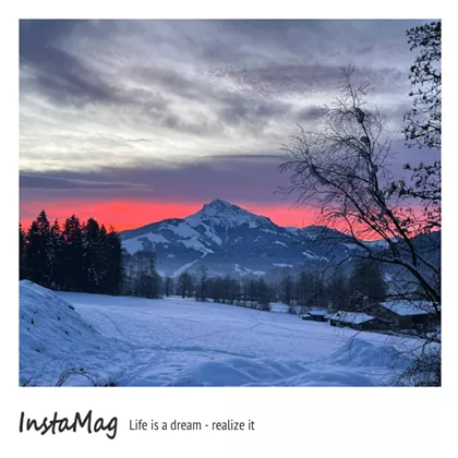 Sonnenaufgang Kitzbüheler Horn vom Balkon