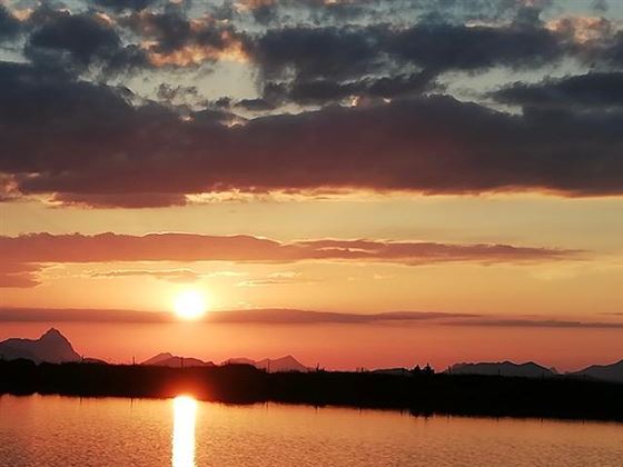 Sonnenuntergang am Jochstubensee