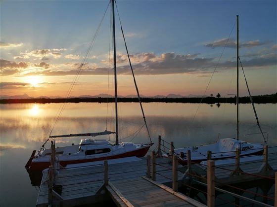 Sonnenuntergang Jochstubensee