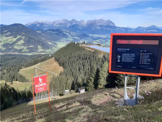 Steilhang bei der Streifabfahrt