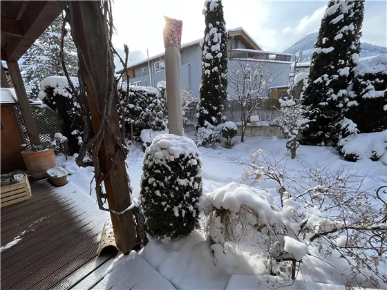 Terrasse im Winter