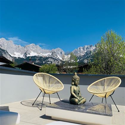 Terrasse mit Blick auf Kaiser