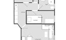 Appartement 4/ 1 Doppelzimmer+1 Zi mit Etagenbett