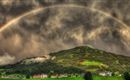 Ausblick mit Regenbogen