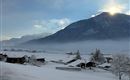 view from the balcony in winter